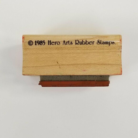 Hero Arts 1985 Vintage Rubber Stamp Flowers and Leaves Wood Crafts Scrapbooking - Picture 2 of 8